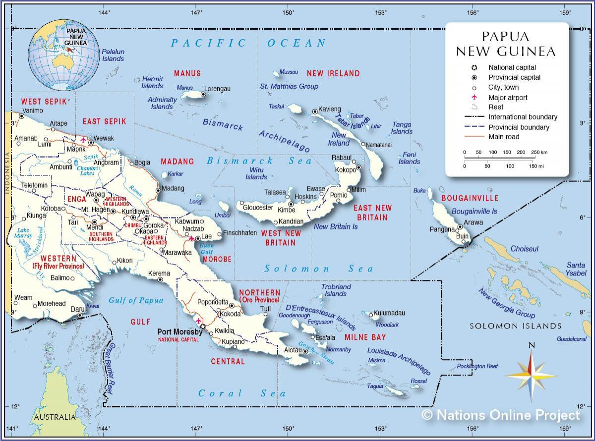 خريطة tari بابوا غينيا الجديدة 