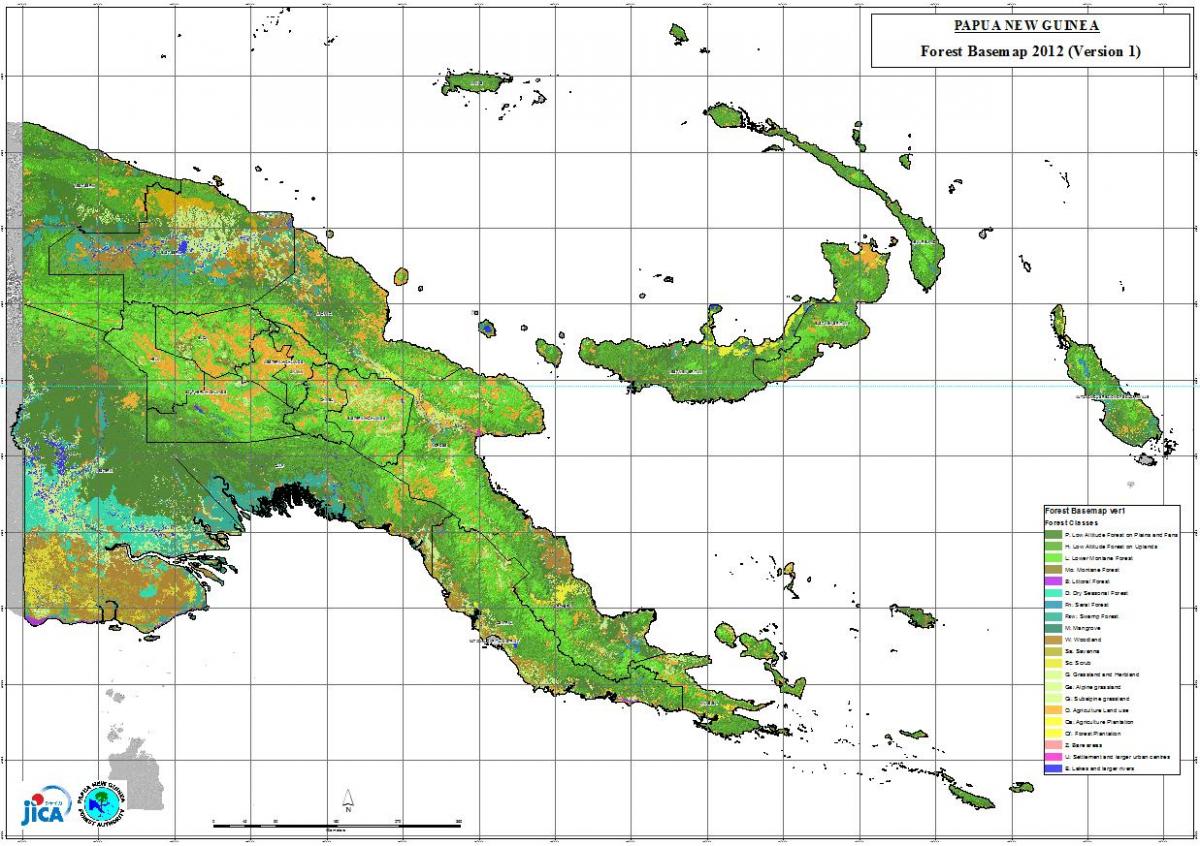 خريطة بابوا غينيا الجديدة المناخ