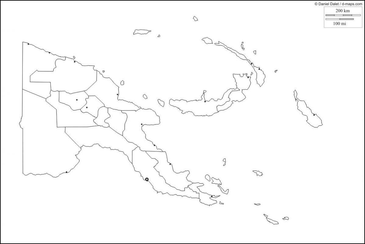 خريطة بابوا غينيا الجديدة خريطة مخطط