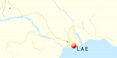 خريطة lae بابوا غينيا الجديدة 