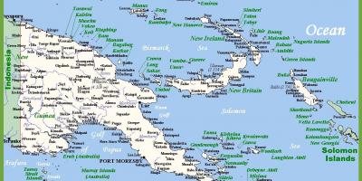 بابوا غينيا الجديدة في الخريطة