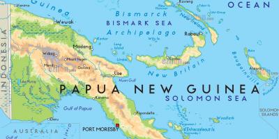 خريطة عاصمة بابوا غينيا الجديدة